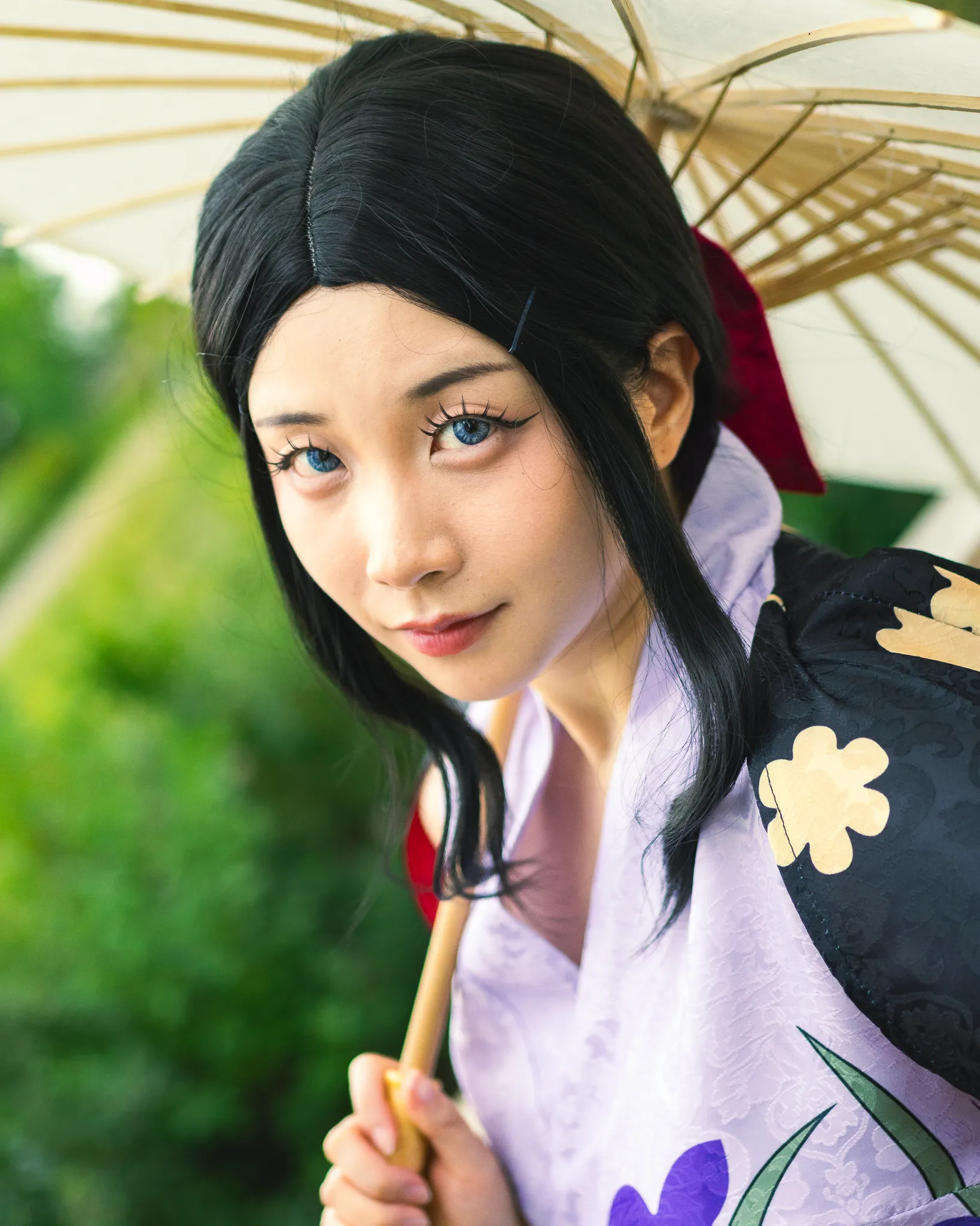 A cosplayer featuring Nico Robin from the Hit Series Manga and Anime One Piece.